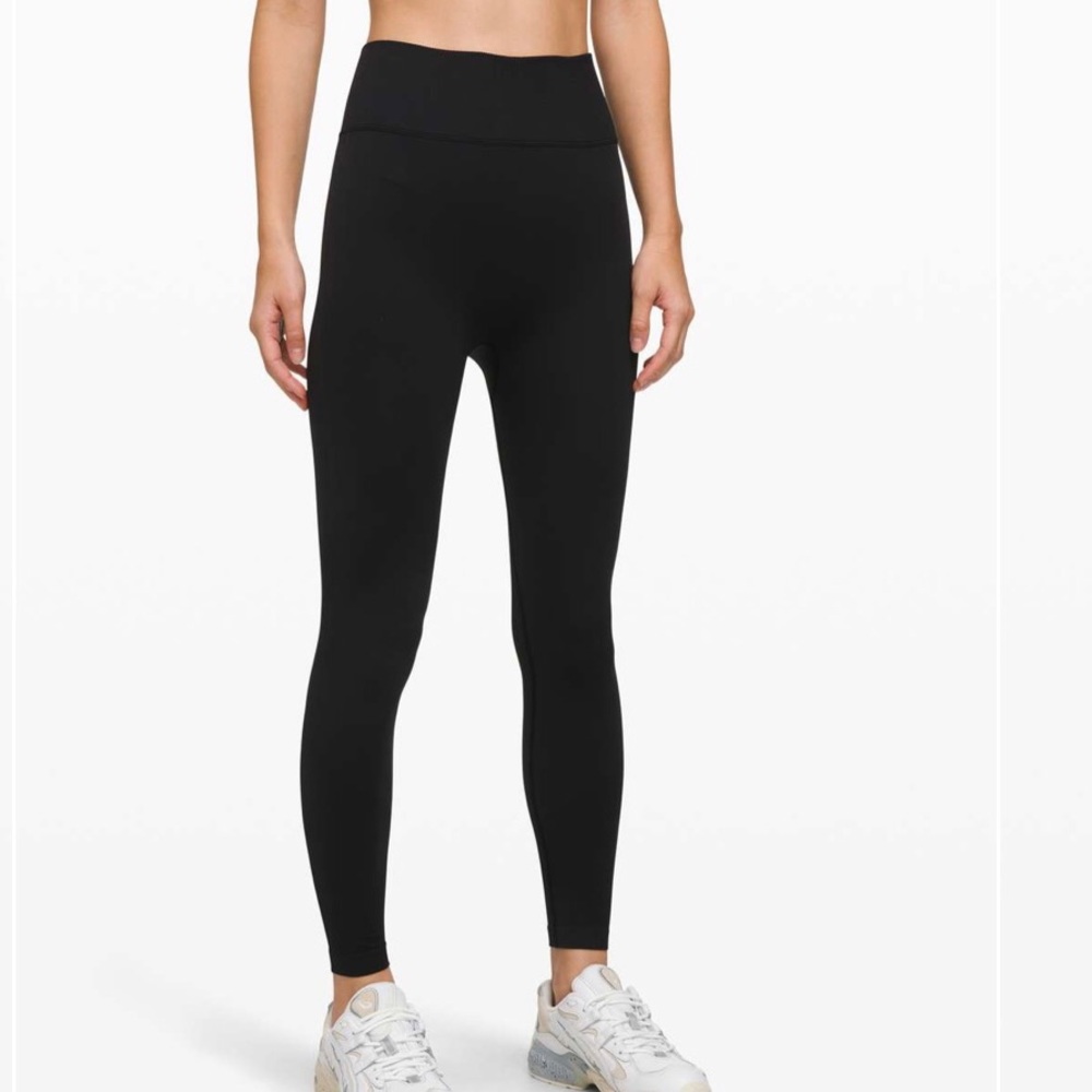 NWT Lululemon Athletica Ebb to Street Tight Black Inseam 28”